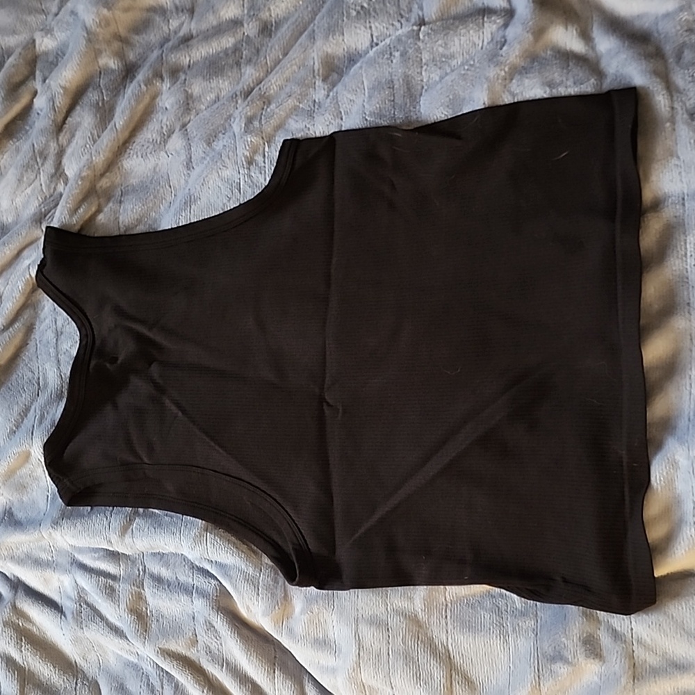 NWOT Black Ribbed Tank - Picture 2 of 2